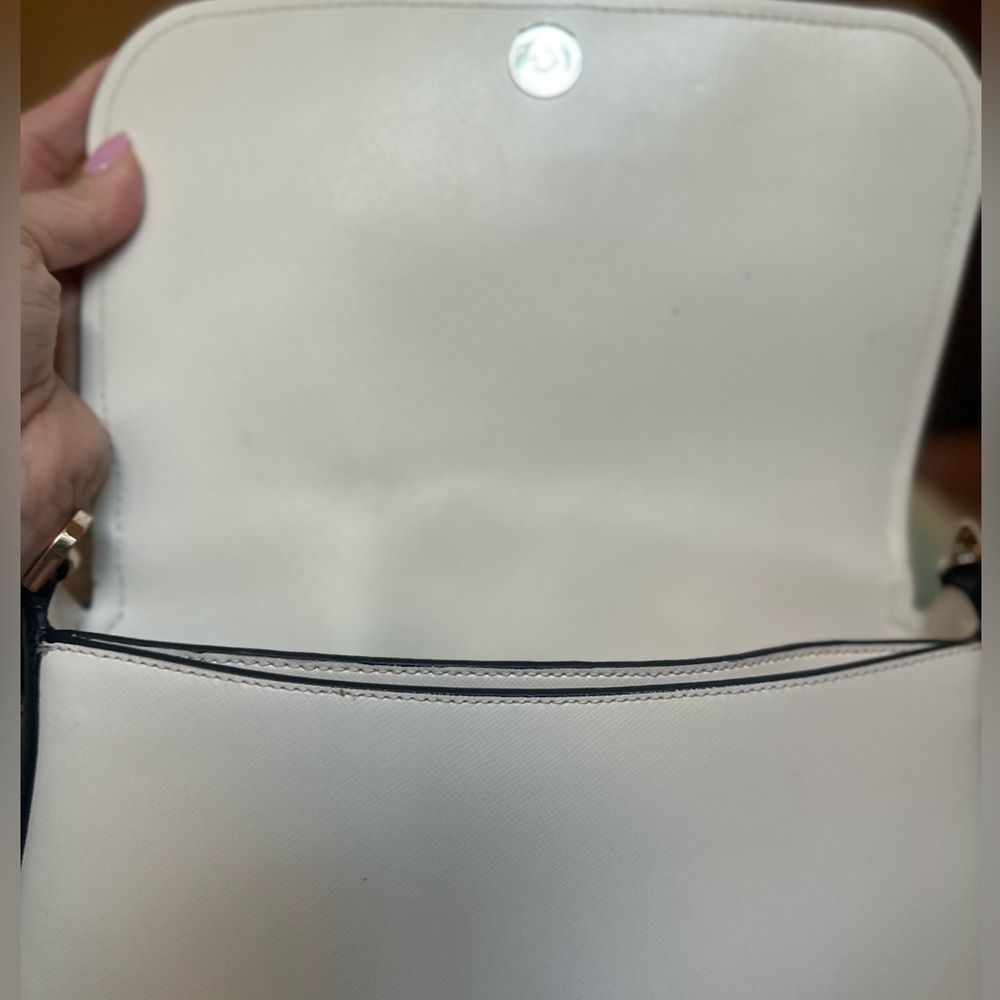 Kate Spade Shoulder Bag Adjustable Crossbody Black & White - Picture 5 of 10